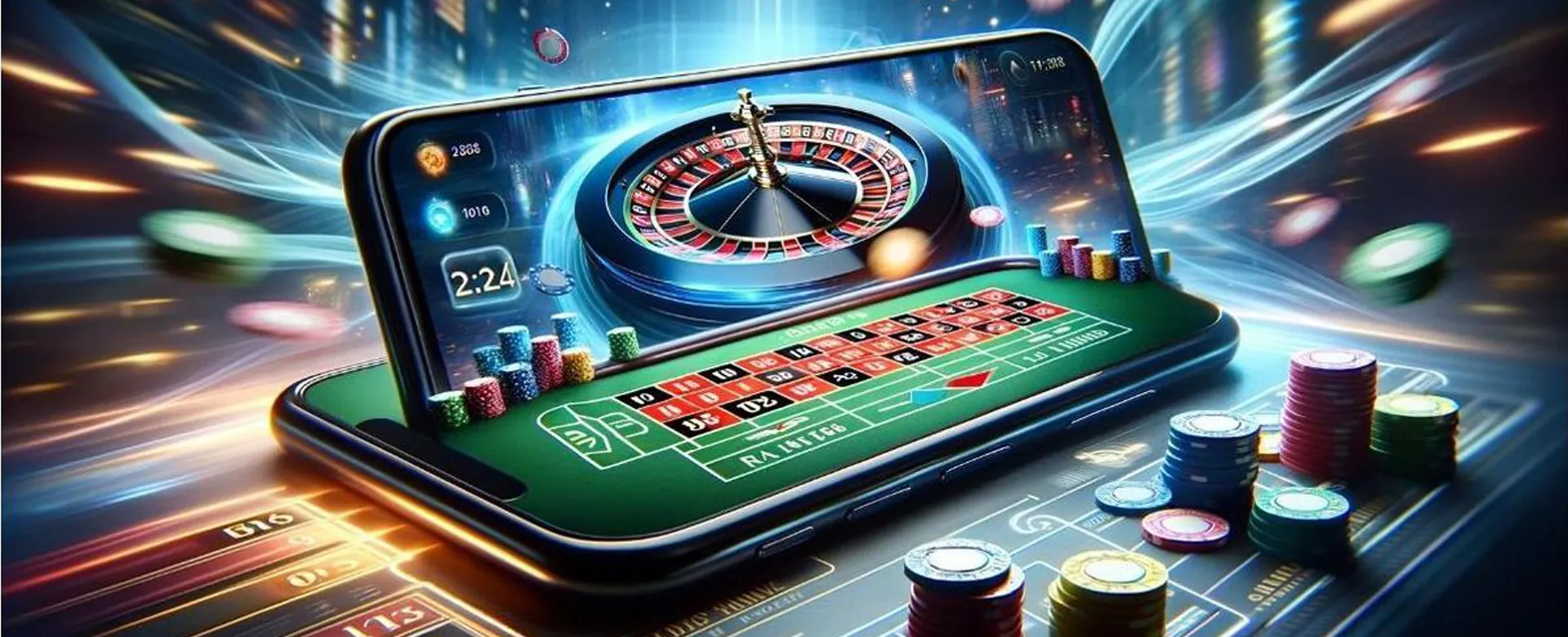 Dynamic online casino background with tg777 promotions